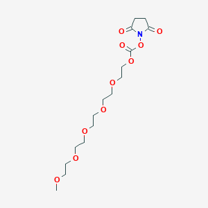 molecular formula C16H27NO10 B609274 Carbonate de m-PEG5-succinimidyle CAS No. 1058691-00-1