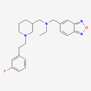 (2,1,3-benzoxadiazol-5-ylmethyl)ethyl({1-[2-(3-fluorophenyl)ethyl]-3-piperidinyl}methyl)amine