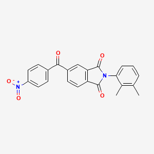 molecular formula C23H16N2O5 B6092775 2-(2,3-Dimethylphenyl)-5-(4-nitrobenzoyl)isoindole-1,3-dione 