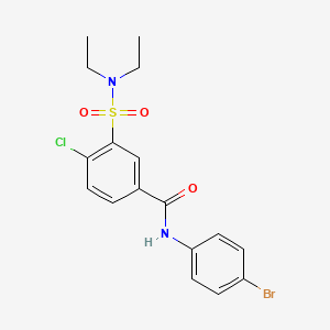 N-(4-bromophenyl)-4-chloro-3-(diethylsulfamoyl)benzamide