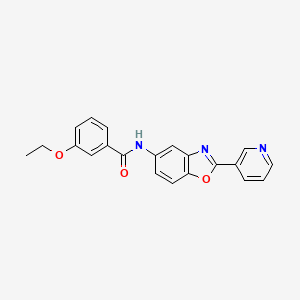 3-ethoxy-N-[2-(pyridin-3-yl)-1,3-benzoxazol-5-yl]benzamide