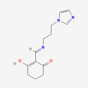 2-({[3-(1H-imidazol-1-yl)propyl]amino}methylidene)cyclohexane-1,3-dione