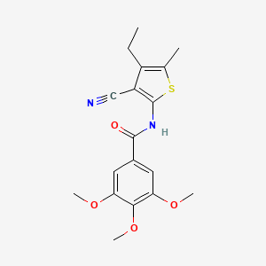 N~1~-(3-CYANO-4-ETHYL-5-METHYL-2-THIENYL)-3,4,5-TRIMETHOXYBENZAMIDE