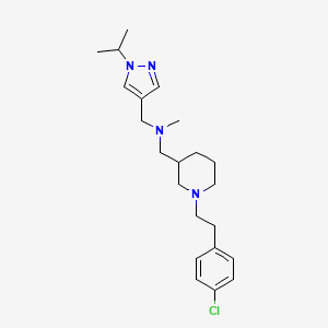 ({1-[2-(4-chlorophenyl)ethyl]-3-piperidinyl}methyl)[(1-isopropyl-1H-pyrazol-4-yl)methyl]methylamine