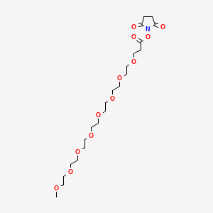 molecular formula C22H39NO12 B609300 m-PEG8-NHS ester CAS No. 756525-90-3