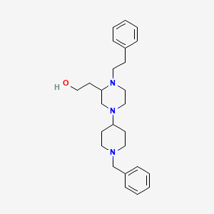 2-[4-(1-Benzylpiperidin-4-yl)-1-(2-phenylethyl)piperazin-2-yl]ethanol