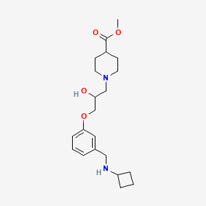 methyl 1-(3-{3-[(cyclobutylamino)methyl]phenoxy}-2-hydroxypropyl)-4-piperidinecarboxylate