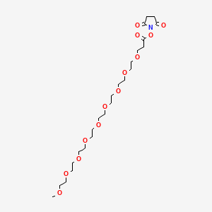 molecular formula C24H43NO13 B609305 m-PEG9-NHS 酯 CAS No. 1316189-13-5