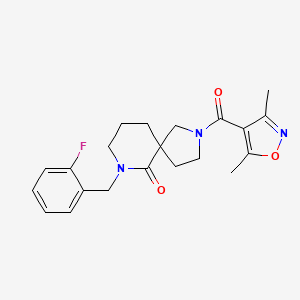 2-[(3,5-dimethyl-4-isoxazolyl)carbonyl]-7-(2-fluorobenzyl)-2,7-diazaspiro[4.5]decan-6-one