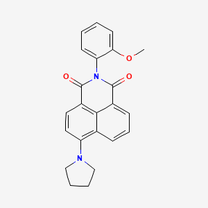 2-(2-methoxyphenyl)-6-(1-pyrrolidinyl)-1H-benzo[de]isoquinoline-1,3(2H)-dione