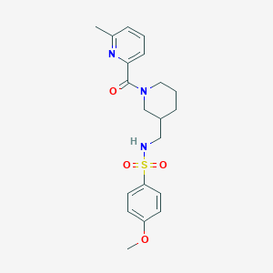 4-methoxy-N-({1-[(6-methyl-2-pyridinyl)carbonyl]-3-piperidinyl}methyl)benzenesulfonamide