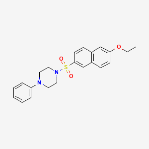 1-[(6-Ethoxynaphthalen-2-yl)sulfonyl]-4-phenylpiperazine