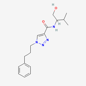 N-(1-hydroxy-3-methylbutan-2-yl)-1-(3-phenylpropyl)triazole-4-carboxamide