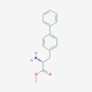 molecular formula C16H17NO2 B060932 Methyl (2R)-2-amino-3-(4-phenylphenyl)propanoate CAS No. 169885-19-2