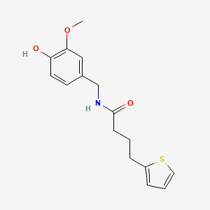 N-[(4-hydroxy-3-methoxyphenyl)methyl]-4-thiophen-2-ylbutanamide