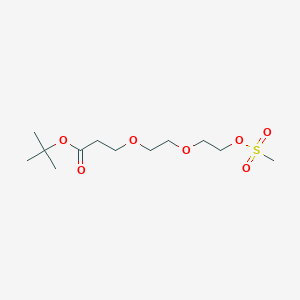 molecular formula C12H24O7S B609354 Mes-PEG2-acid t-butyl ester CAS No. 1312309-62-8