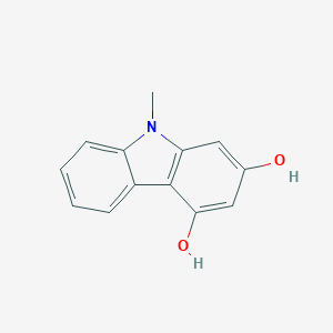 molecular formula C13H11NO2 B060936 9-Methylcarbazole-2,4-diol CAS No. 174626-74-5