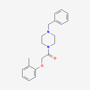 1-(4-Benzylpiperazin-1-yl)-2-(2-methylphenoxy)ethanone