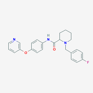 1-(4-fluorobenzyl)-N-[4-(3-pyridinyloxy)phenyl]-2-piperidinecarboxamide