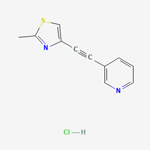 molecular formula C11H9ClN2S B609363 MTEP 盐酸盐 CAS No. 1186195-60-7