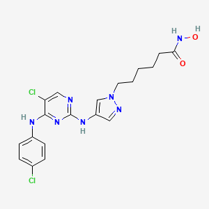 molecular formula C19H21Cl2N7O2 B609366 Jak/hdac-IN-1 CAS No. 2284621-75-4