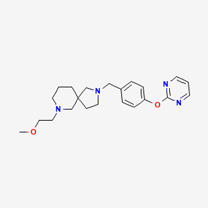 7-(2-methoxyethyl)-2-[4-(2-pyrimidinyloxy)benzyl]-2,7-diazaspiro[4.5]decane