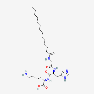 molecular formula C28H50N6O5 B609381 肉豆蔻酰三肽-1 CAS No. 748816-12-8
