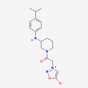 3-(2-{3-[(4-isopropylphenyl)amino]-1-piperidinyl}-2-oxoethyl)-1,2,3-oxadiazol-3-ium-5-olate