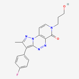 3-(4-fluorophenyl)-7-(3-hydroxypropyl)-2-methylpyrazolo[5,1-c]pyrido[4,3-e][1,2,4]triazin-6(7H)-one