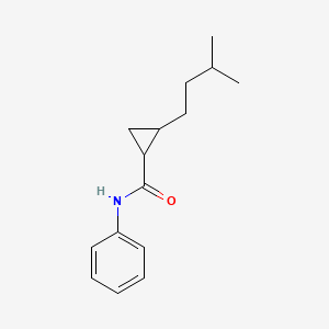 2-(3-methylbutyl)-N-phenylcyclopropane-1-carboxamide