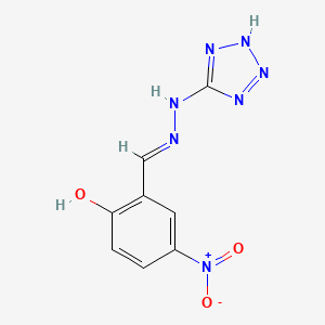 4-nitro-2-[(E)-(2H-tetrazol-5-ylhydrazinylidene)methyl]phenol