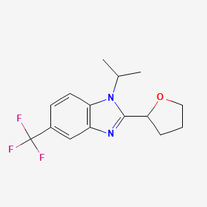 1-isopropyl-2-(tetrahydro-2-furanyl)-5-(trifluoromethyl)-1H-benzimidazole