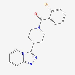 3-[1-(2-bromobenzoyl)-4-piperidinyl][1,2,4]triazolo[4,3-a]pyridine