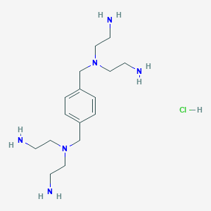B609388 N'-(2-aminoethyl)-N'-[[4-[[bis(2-aminoethyl)amino]methyl]phenyl]methyl]ethane-1,2-diamine;hydrochloride CAS No. 71277-17-3