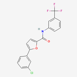 5-(3-chlorophenyl)-N-[3-(trifluoromethyl)phenyl]-2-furamide