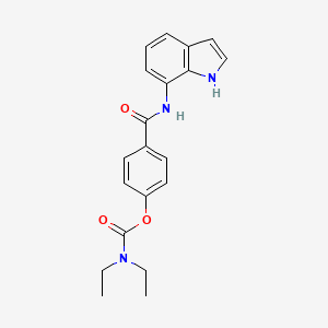 4-((1H-Indol-7-yl)carbamoyl)phenyl diethylcarbamate