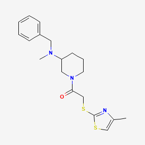 N-benzyl-N-methyl-1-{[(4-methyl-1,3-thiazol-2-yl)thio]acetyl}-3-piperidinamine