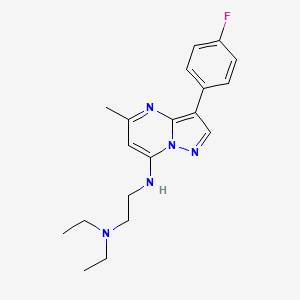 N,N-diethyl-N'-[3-(4-fluorophenyl)-5-methylpyrazolo[1,5-a]pyrimidin-7-yl]ethane-1,2-diamine