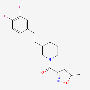 3-[2-(3,4-difluorophenyl)ethyl]-1-[(5-methyl-3-isoxazolyl)carbonyl]piperidine