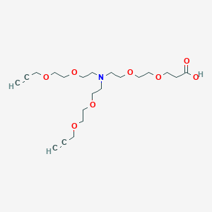 molecular formula C21H35NO8 B609393 N-(Acid-PEG2)-N-bis(PEG2-propargyl) CAS No. 2100306-49-6