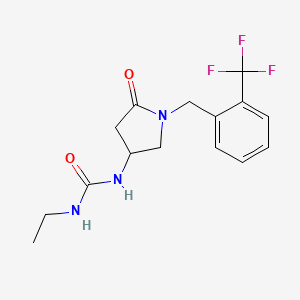 N-ethyl-N'-{5-oxo-1-[2-(trifluoromethyl)benzyl]-3-pyrrolidinyl}urea