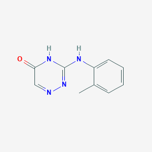 3-[(2-Methylphenyl)amino]-1,2,4-triazin-5-ol