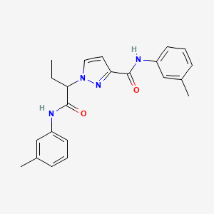 N~3~-(3-METHYLPHENYL)-1-[1-(3-TOLUIDINOCARBONYL)PROPYL]-1H-PYRAZOLE-3-CARBOXAMIDE