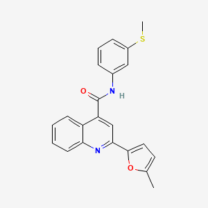 2-(5-methylfuran-2-yl)-N-[3-(methylsulfanyl)phenyl]quinoline-4-carboxamide