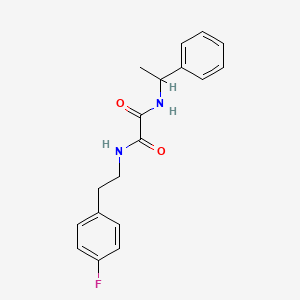 N-[2-(4-fluorophenyl)ethyl]-N'-(1-phenylethyl)oxamide