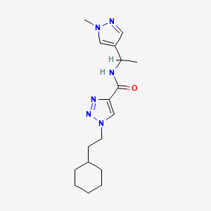 1-(2-cyclohexylethyl)-N-[1-(1-methyl-1H-pyrazol-4-yl)ethyl]-1H-1,2,3-triazole-4-carboxamide