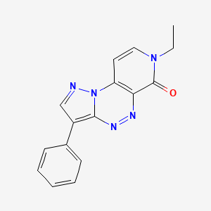 11-Ethyl-5-phenyl-2,3,7,8,11-pentazatricyclo[7.4.0.02,6]trideca-1(9),3,5,7,12-pentaen-10-one