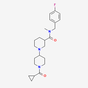 1'-(cyclopropylcarbonyl)-N-(4-fluorobenzyl)-N-methyl-1,4'-bipiperidine-3-carboxamide