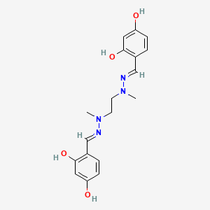 4,4'-(ethane-1,2-diylbis{[(1E)-2-methylhydrazin-2-yl-1-ylidene](E)methylylidene})dibenzene-1,3-diol