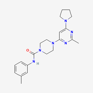 4-[2-METHYL-6-(PYRROLIDIN-1-YL)PYRIMIDIN-4-YL]-N-(3-METHYLPHENYL)PIPERAZINE-1-CARBOXAMIDE